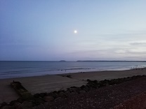 Youghal beach under the moon (September 2019)