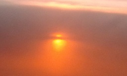 Sunset from plane